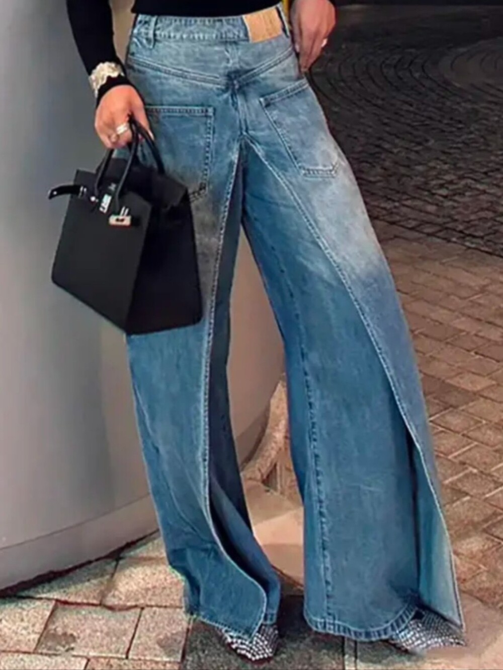 EUC Easel Brand Overlap Jeans Size XS(4-6)